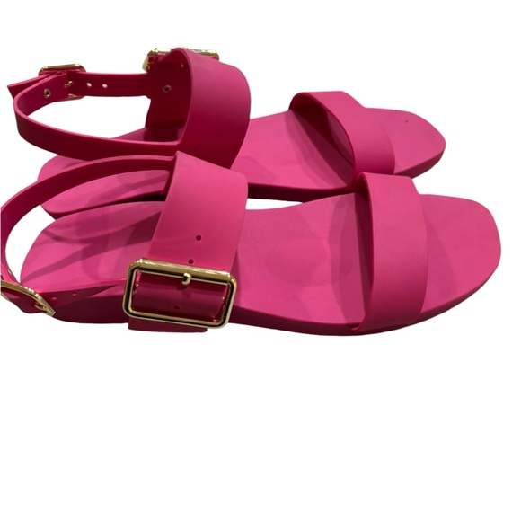 Bared Footwear "Sanderlings" vegan leather sandals in raspberry size EU40/10 - Picture 3 of 7